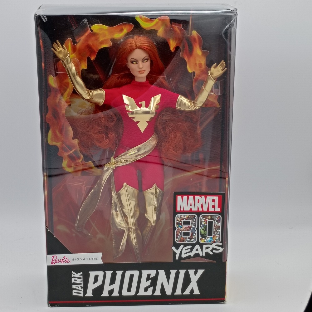 Barbie Signature Marvel Dark Phoenix Red Doll 80th Anniversary Edition GLJ54
